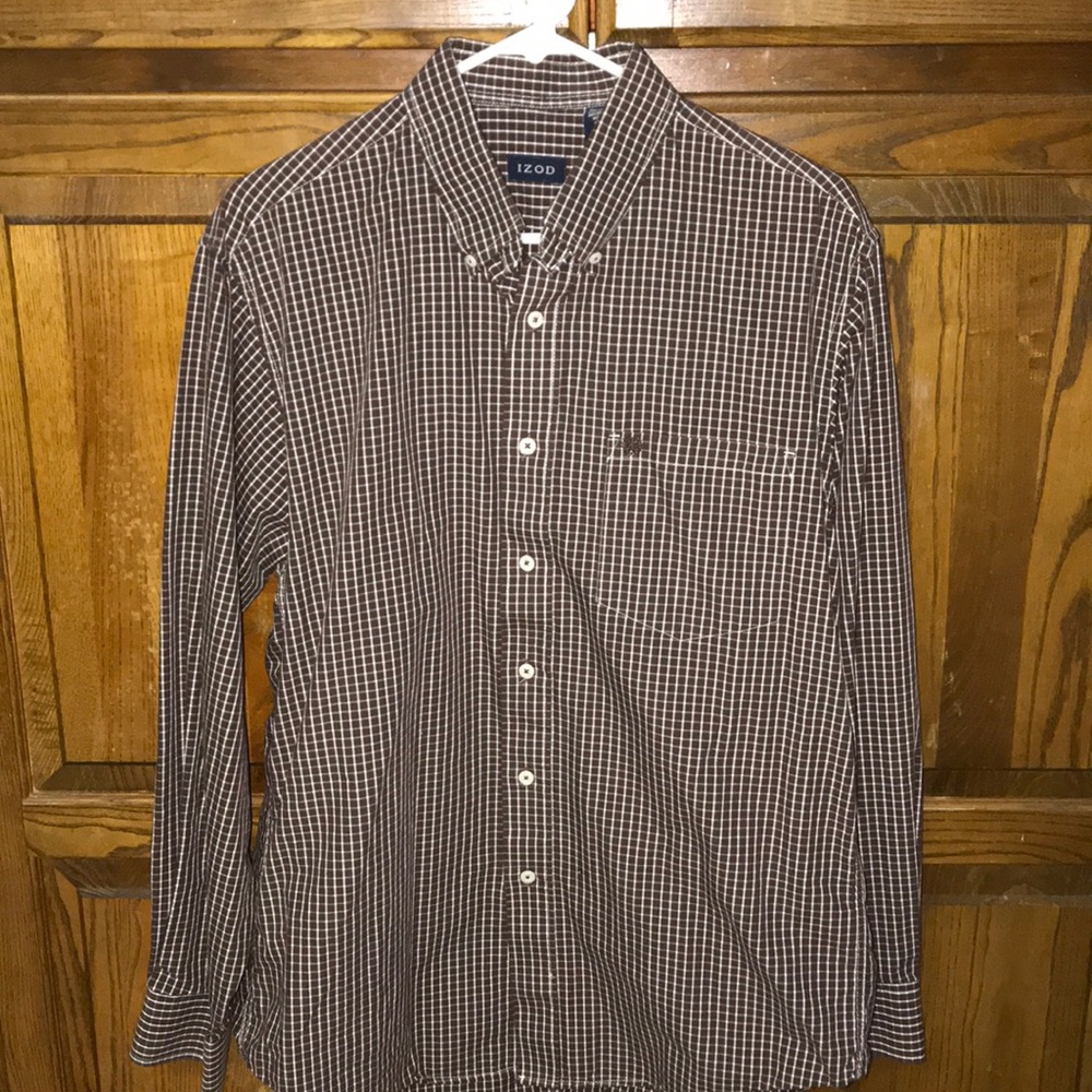 Men’s button down shirt.